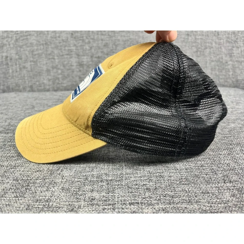 The North Face Mustard Yellow Black Heritage Patch Trucker Snapback Hat OSFM
